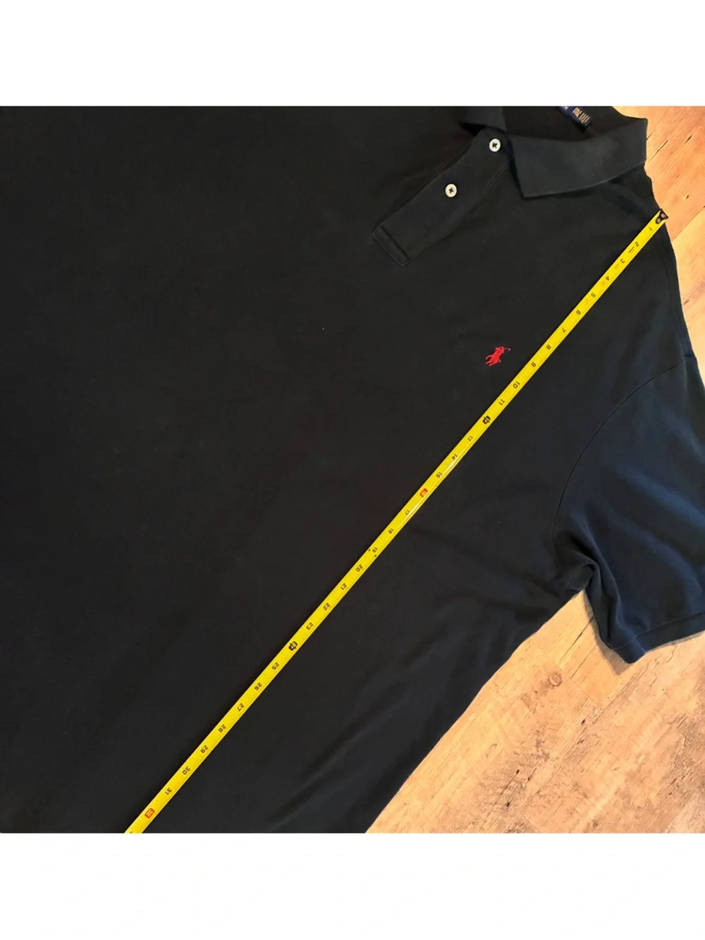 Polo by Ralph Lauren Black Polo with Red Pony Embroidery